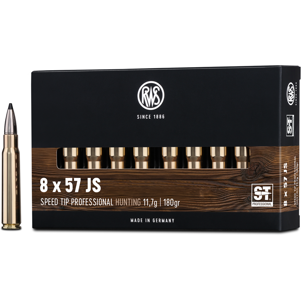 Munitions 8x57 JS RWS 11,7G ST Speed TIP Prof.