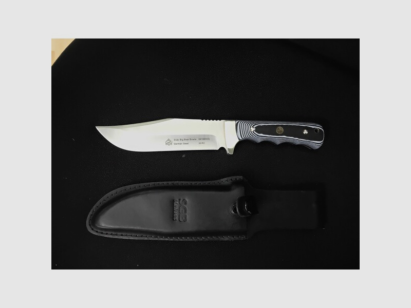 PUMA SGB big bear bowie G10 schwarz Jagdmesser, Bowie Knife, Outdoor Knife