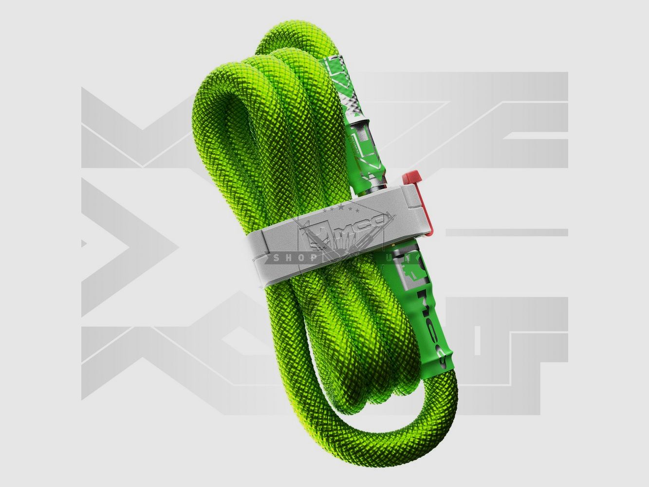 MCO HPA Line XF V2, extra length, ultra-flexible, Foster fittings (Toxic Green)