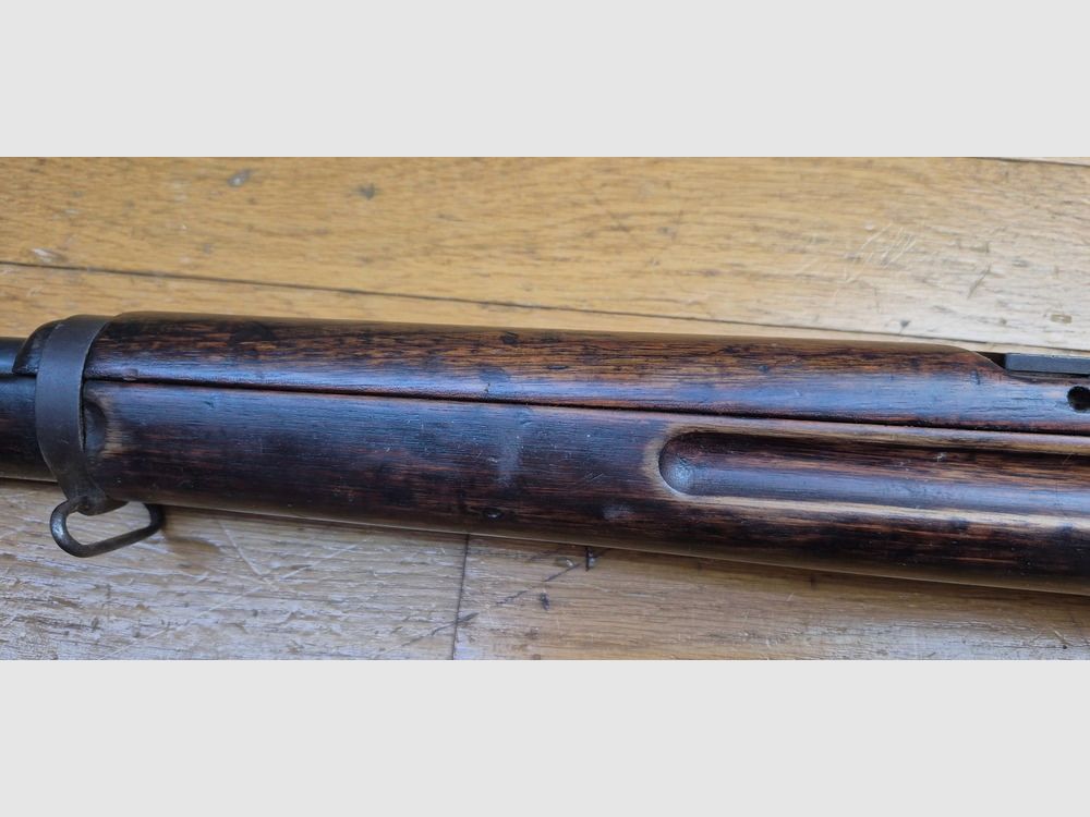 Very nice Japanese rifle Arisaka Type 38 – original caliber 6.5×50 – Kokura Arsenal late 1939 – Thailand order from 1940 – original bluing at 99% – very good mechanics and barrel – nice markings – bayonet lug – TBE +, image 28 of 34