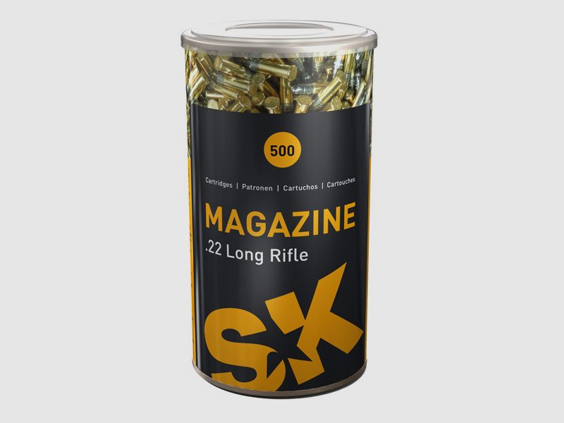 SK Magazine .22 LR 40GR LRN 500 cartucce