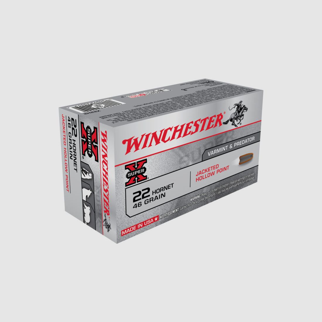 Winchester Munition Kal. 22 Hornet Hollow Point 46 grs