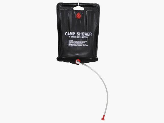 Solar shower / camping shower 20 liters black