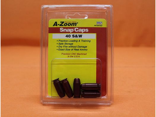 A-Zoom A-Zoom training / dummy cartridge aluminum .40S&W set with 5 pieces (15114)