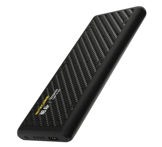 Power bank Nitecore NB Air 5000 mAh – carbonio, ultraleggero