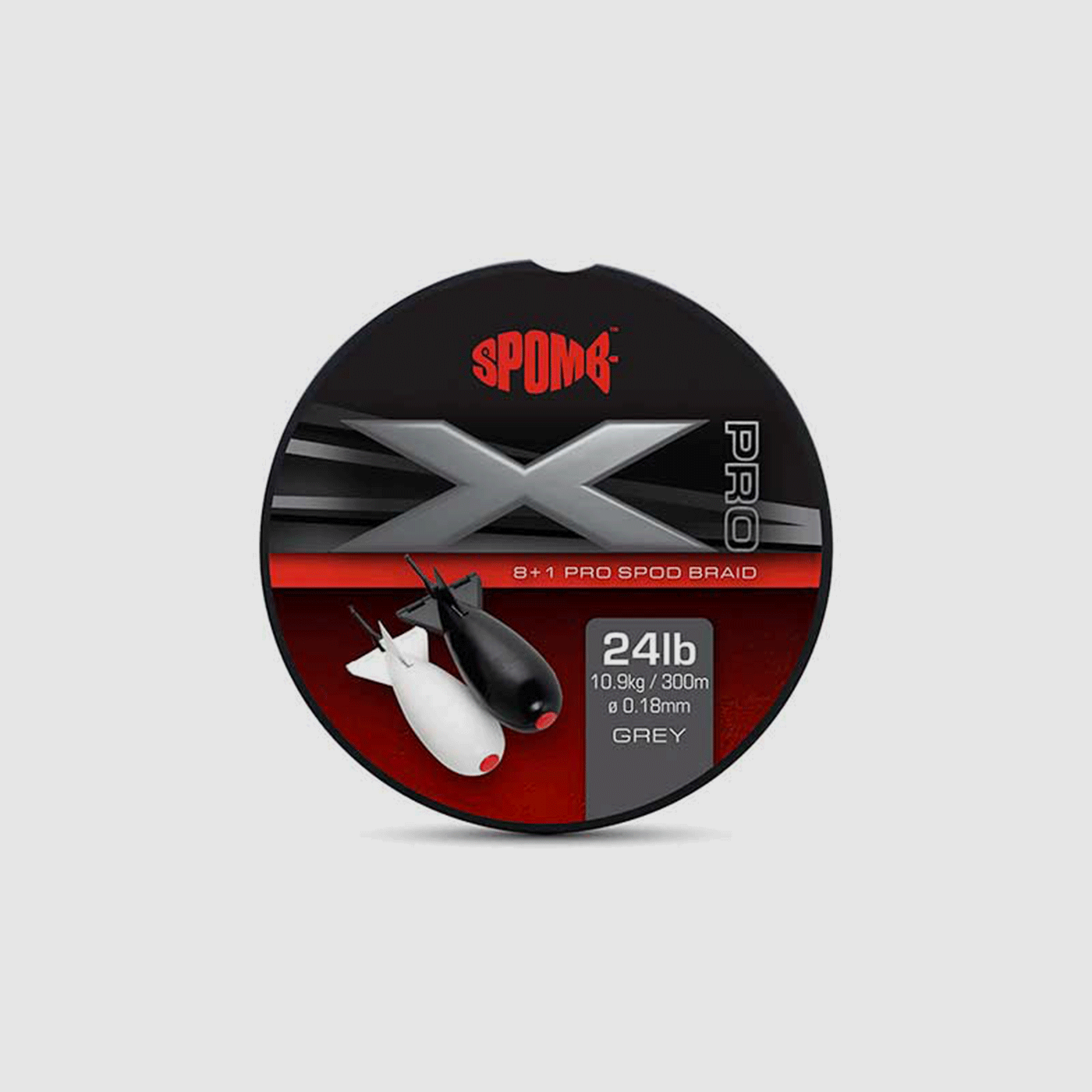 SPOMB – X 8+1 PRO SPOD BRAID GRIS 24lb 10.9kg / 300m Ø0.18mm, imagen 1 de 4