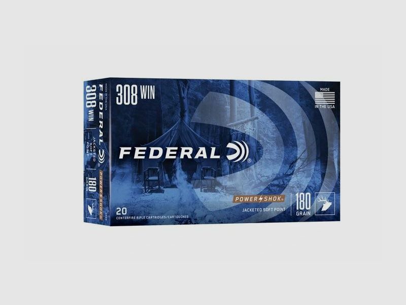 Federal Power Shok 308 Win Munition