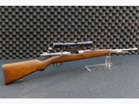 Kurzkarabiner Kurzgewehr „Kolumbien“ — FN-Typ, .30-06 Springfield, mit Seitenmontage + Hensoldt Wetzlar 4×32