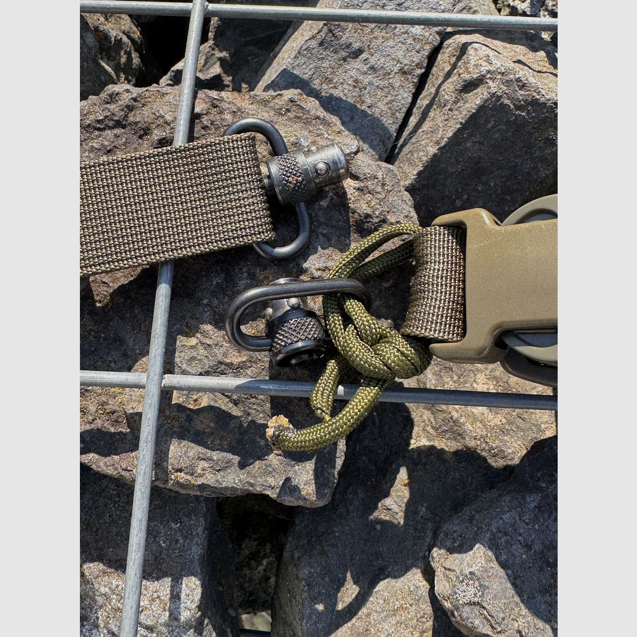 Sangle de fusil 2 points Zentrauron avec attache sangle à pression à bille QD.