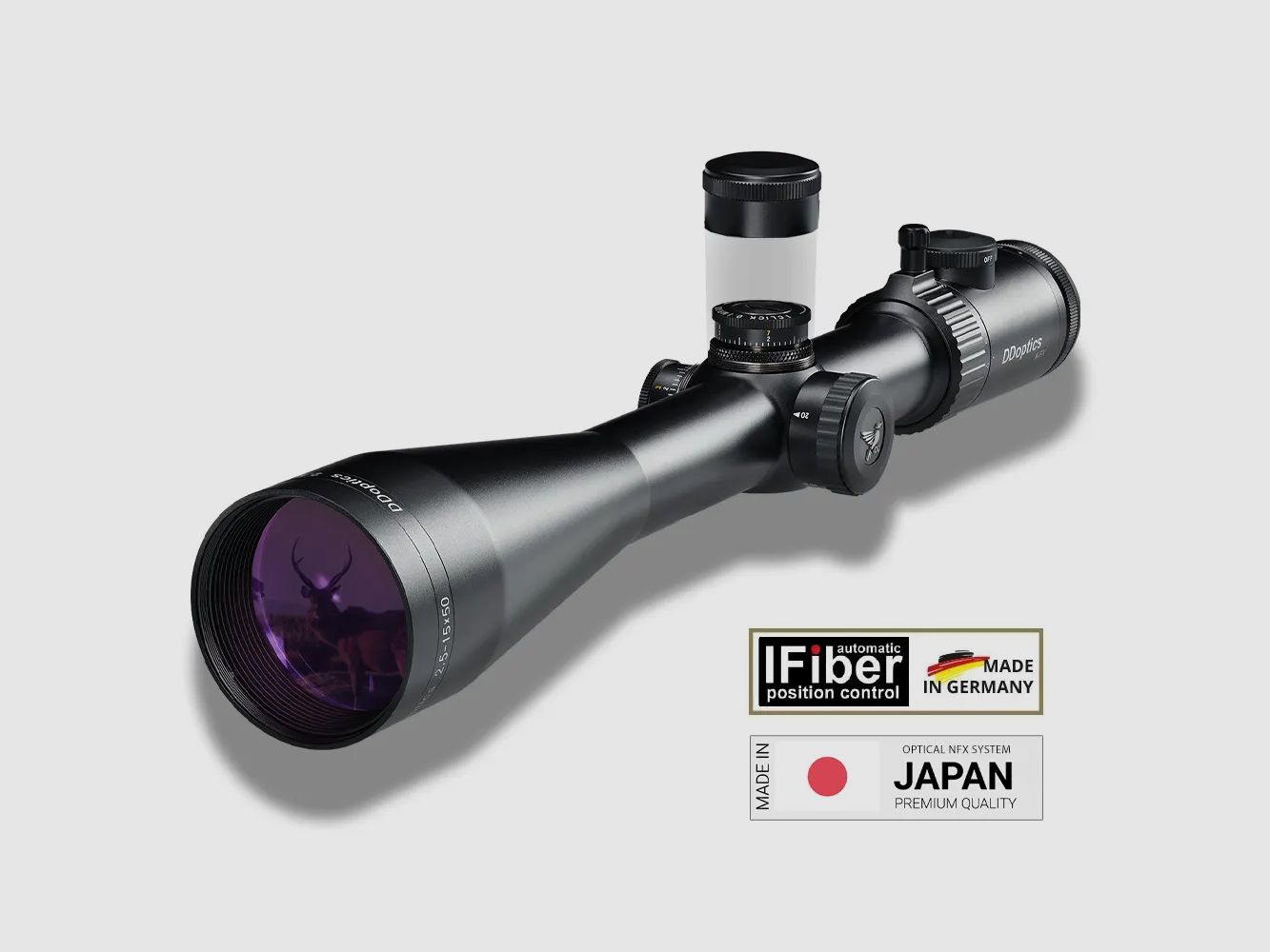 DDoptics Zielfernrohr | Nighteagle V6 2,5-15x50 NFX | Gen3 | MRAD | A4N