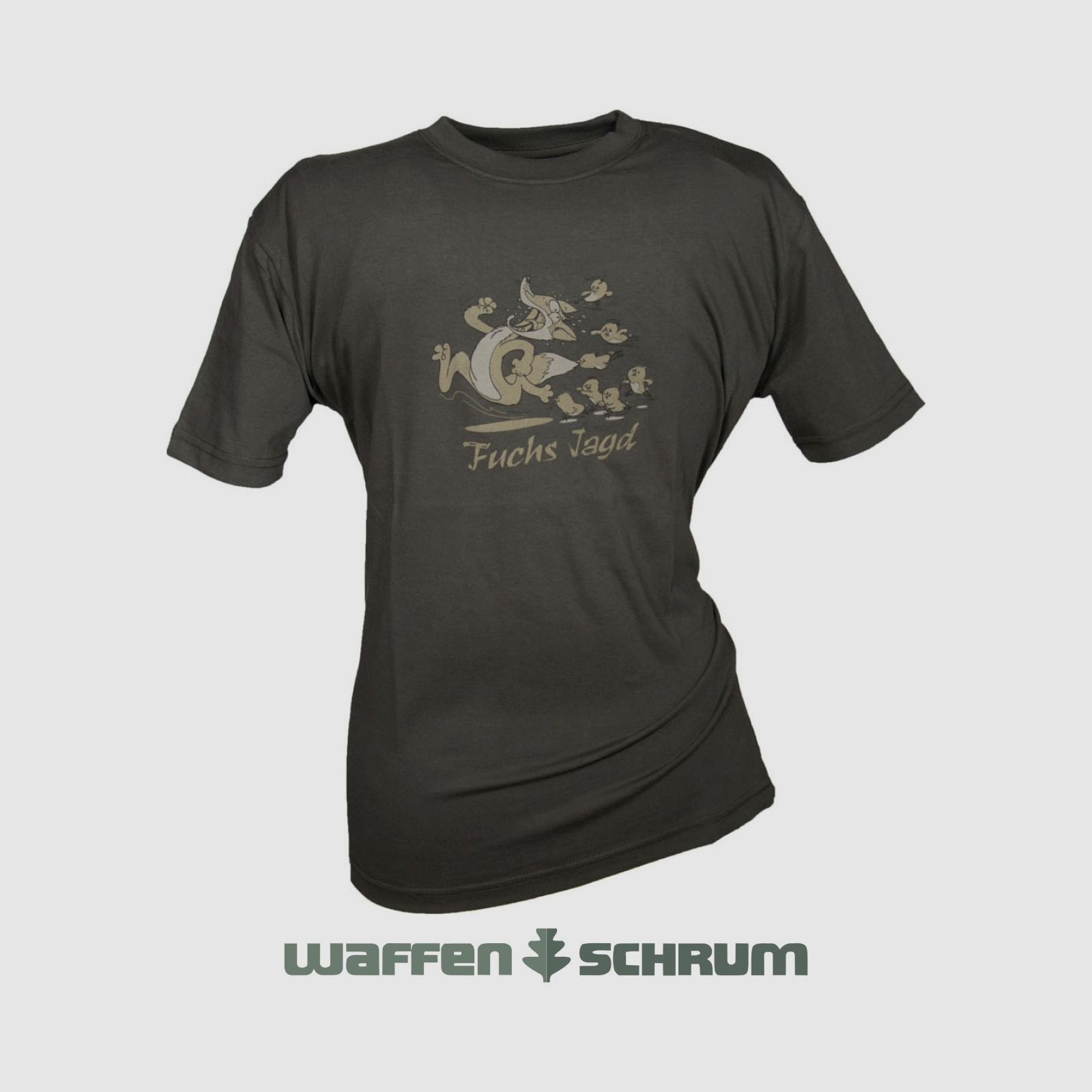 Hubertus T-Shirt Fuchsjagd oliv