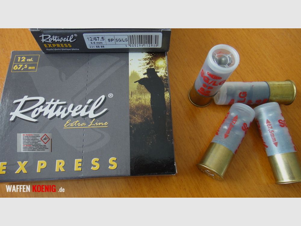 Rottweil Rottweil Express Postenschrot 12/67,5 Schrotkörnung 8,6mm, Bild 1 von 2