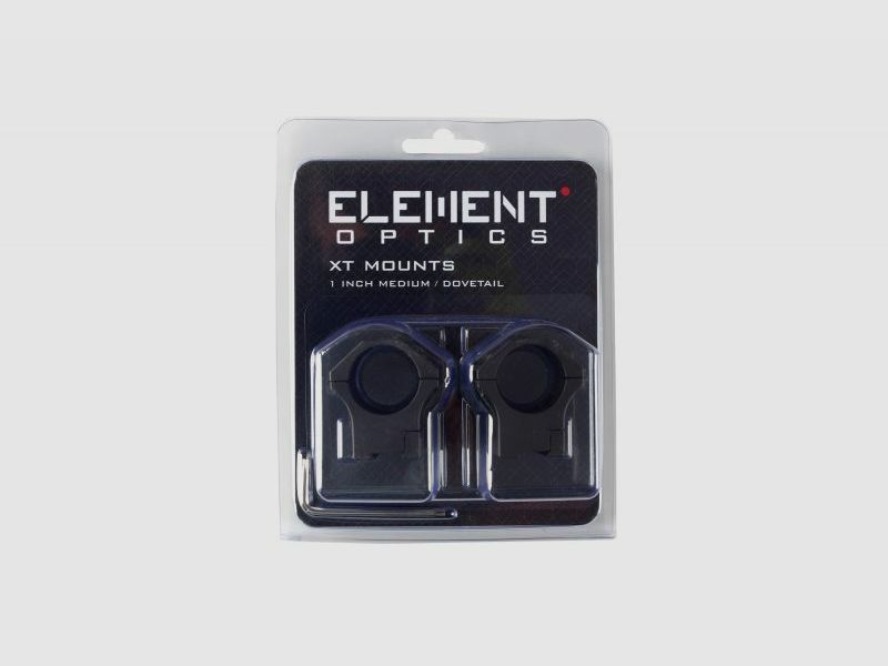 Element Optics XT Montageringe Prismenschiene | 30mm | medium