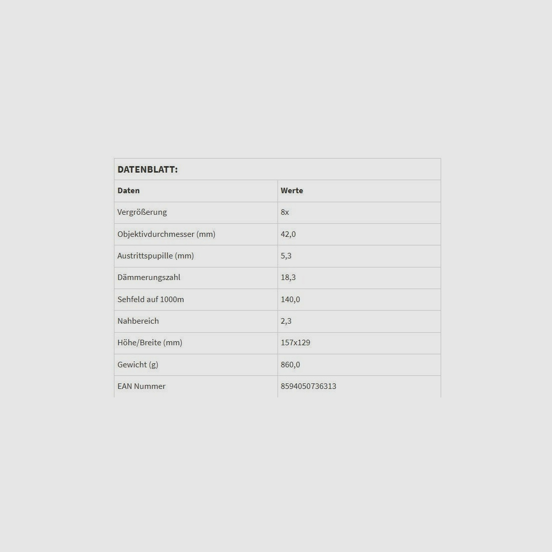 Meopta Fernglas Meopro Air 8x42 HD