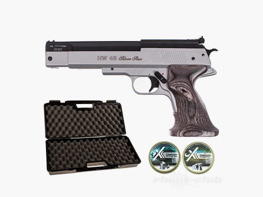 Weihrauch HW 45 Silver Star Koffer-Set 4,5 mm Diabolos