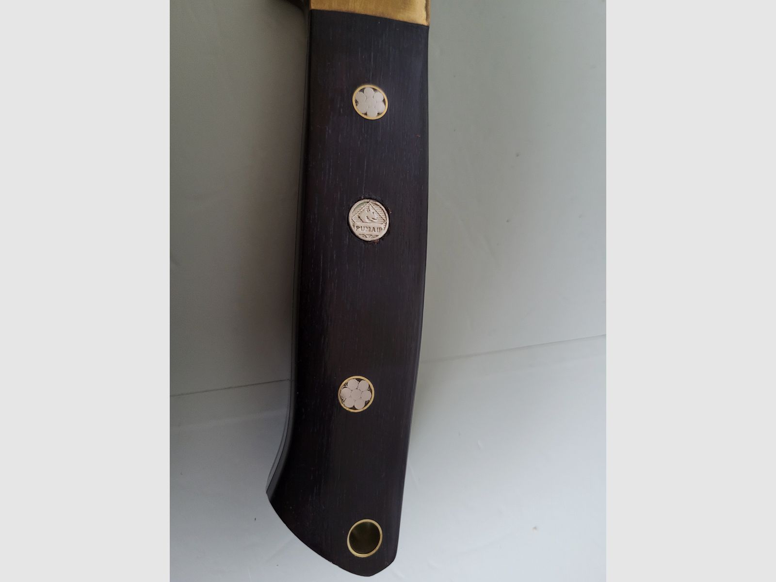 Puma hunting knife - folding knife - deer antler handle