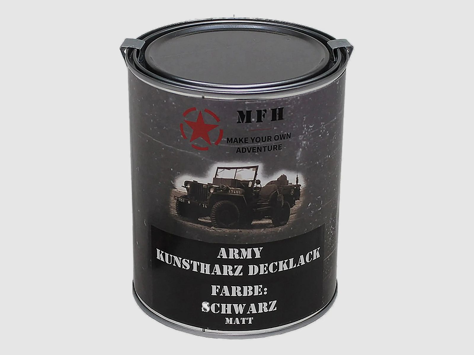 MFH MFH Pojemnik na farbę Army Lak 1 L matowy - Czarny