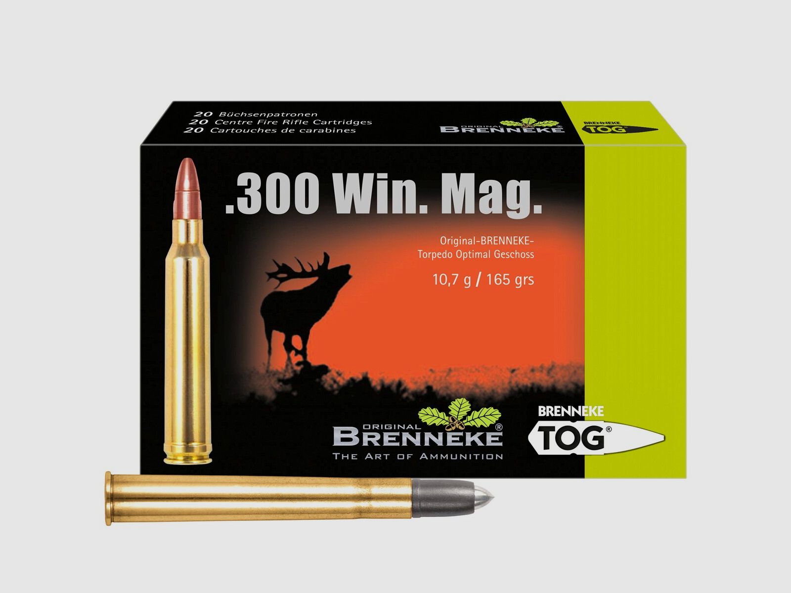 Brenneke .300 Win. Mag. TOG 10,7g/165grs. – 20 Stk.