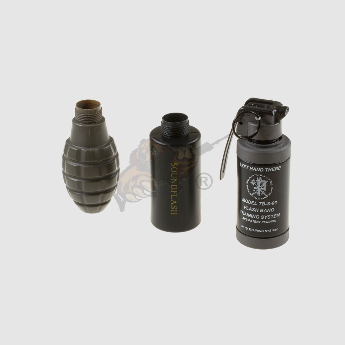 Thunder-B Sound Grenade Set Gen. II Pineapple, Soundflash und Flash Bang