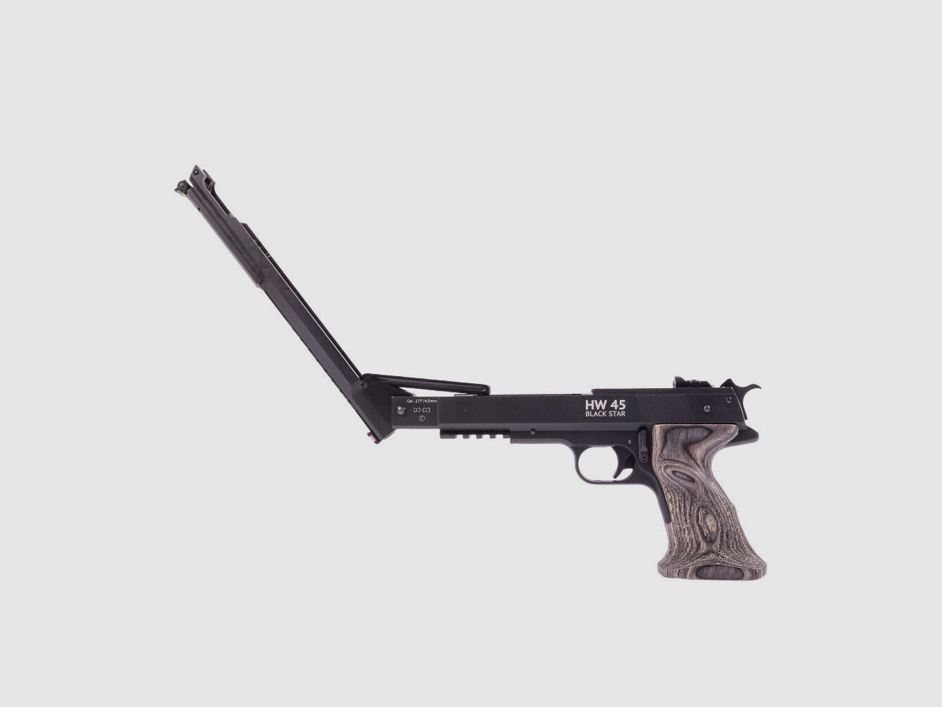 Weihrauch HW 45 Black Star Luftpistole Kal. 4,5mm Plinking Set