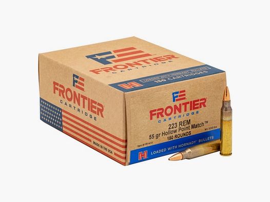 .223 Rem. Hornady Frontier HP Match 55grs. 150 Stk.