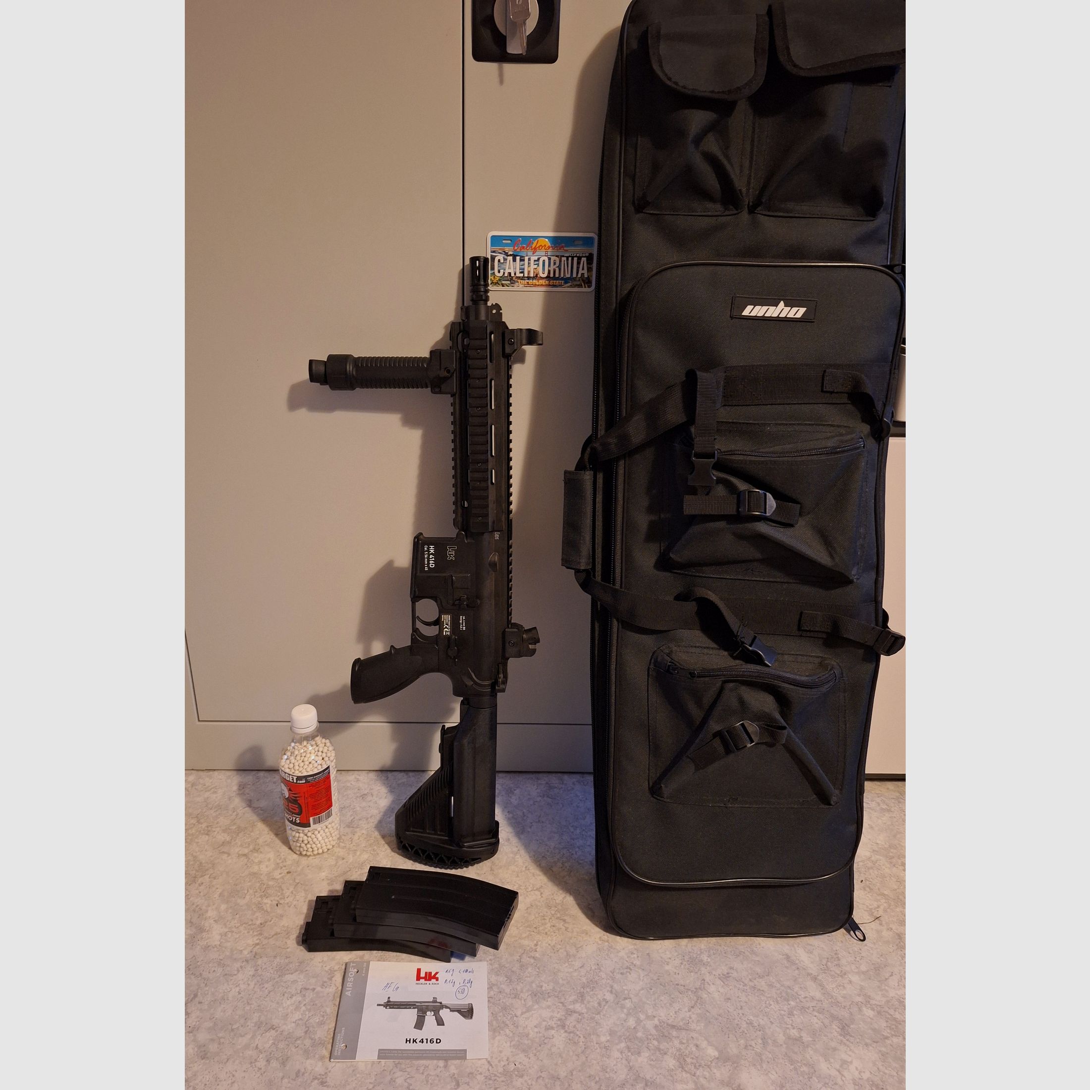 HK 416 D AEG <0,5j + 3 Mags + Frontgriff