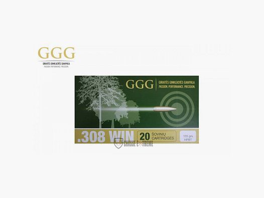20 Munitions GGG cal 308 Win 155gr HPBT
