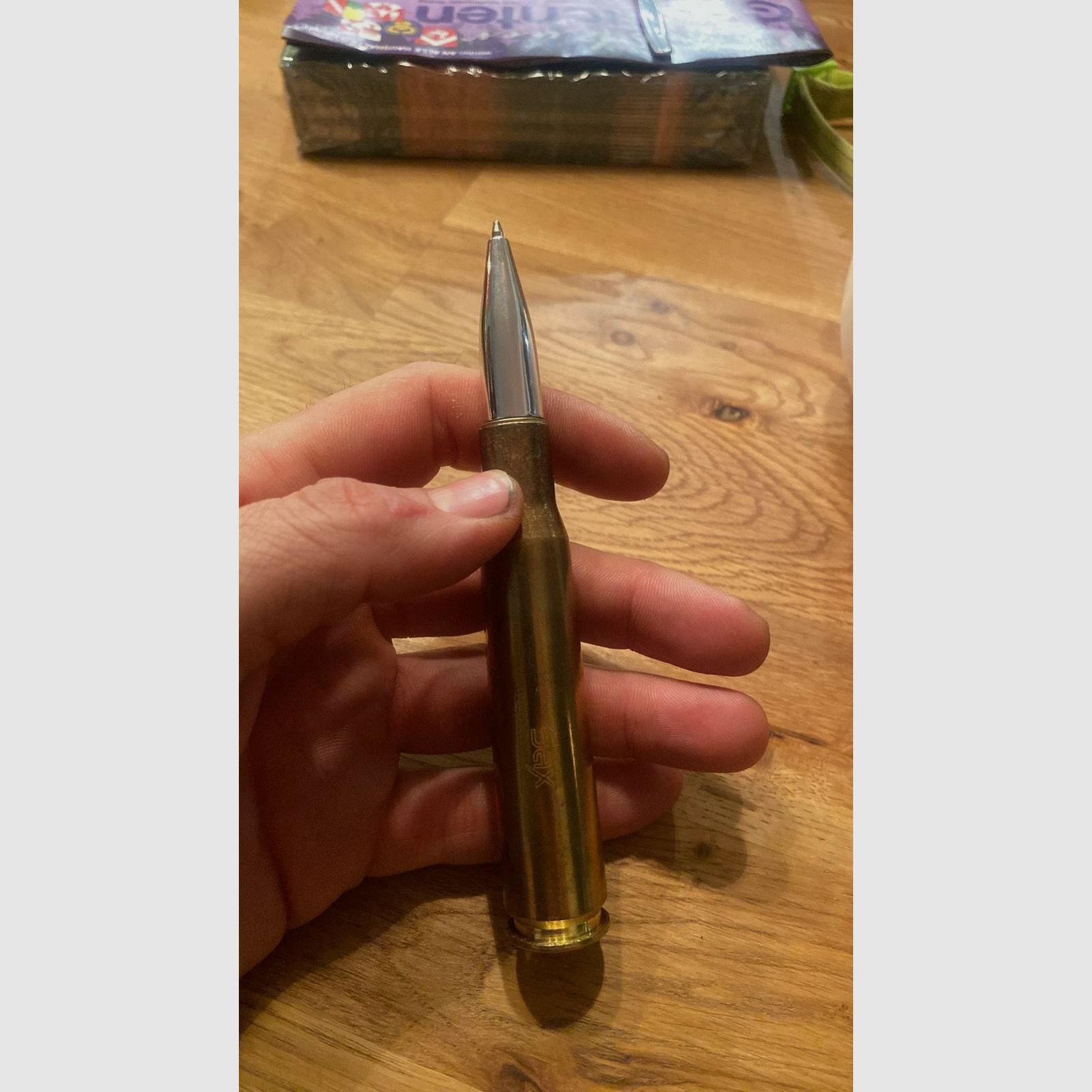 Bullet Pen ballpoint pen in .50bmg cartridge