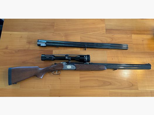 Antonio Zoli Bockbücksflinte 6,5 x 57R und 16/70  bbf mit Wechsellauf