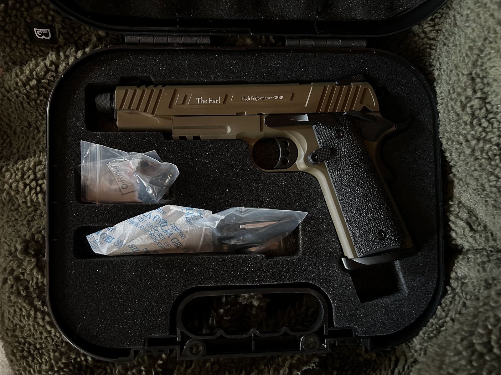 Armamento dell'esercito R32 Earl GBB "Versione speciale Begadi" -coyote-