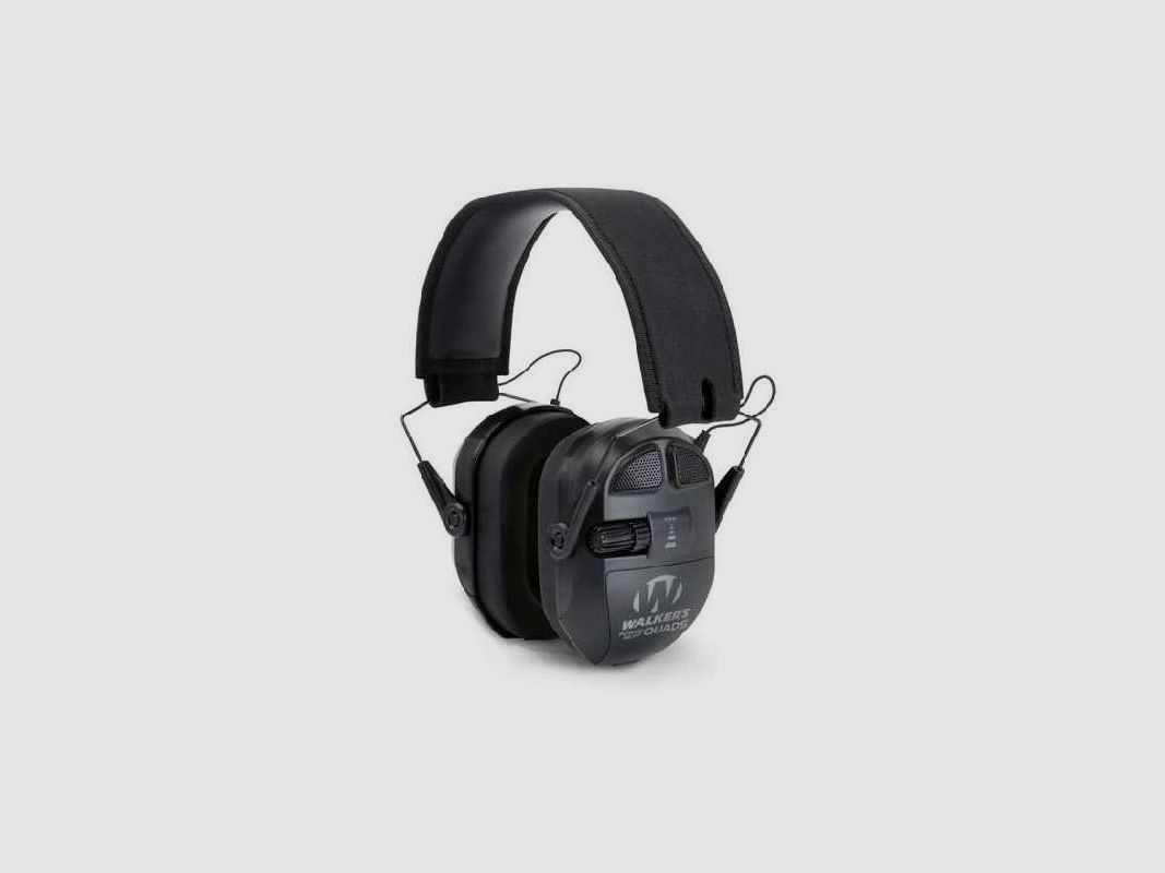 Auriculares amplificados antirruido Walker's Ultimate Power Muff Quads - Negro Bluetooth