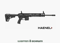 Haenel CR 223 schwarz / Langer Handschutz / Matchabzug