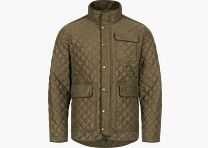Herren Vintage Jacke Miles Dunkelbraun Mélange S