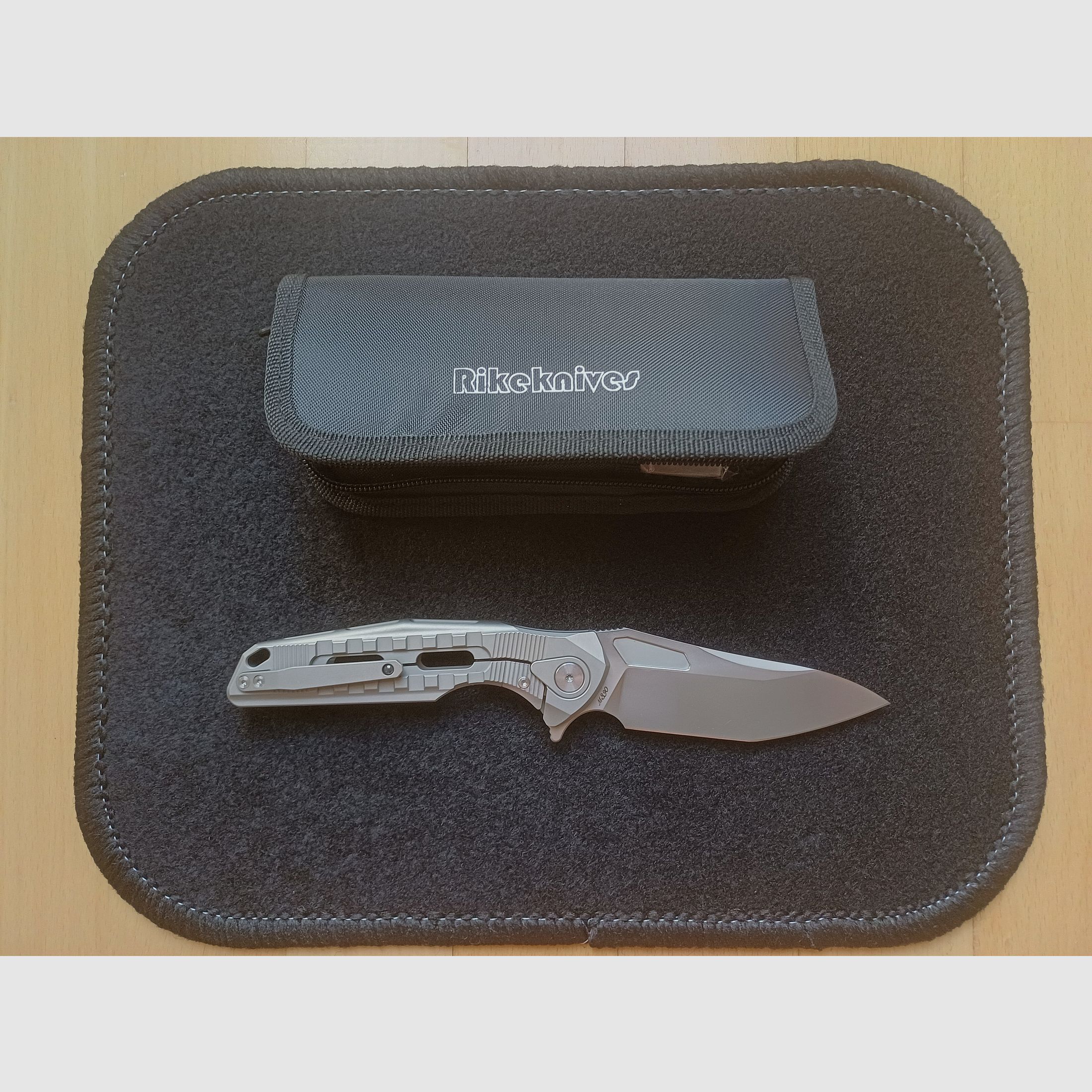 Rike Knife Thor 3 Framelock Titan M390 Blade Full Integral