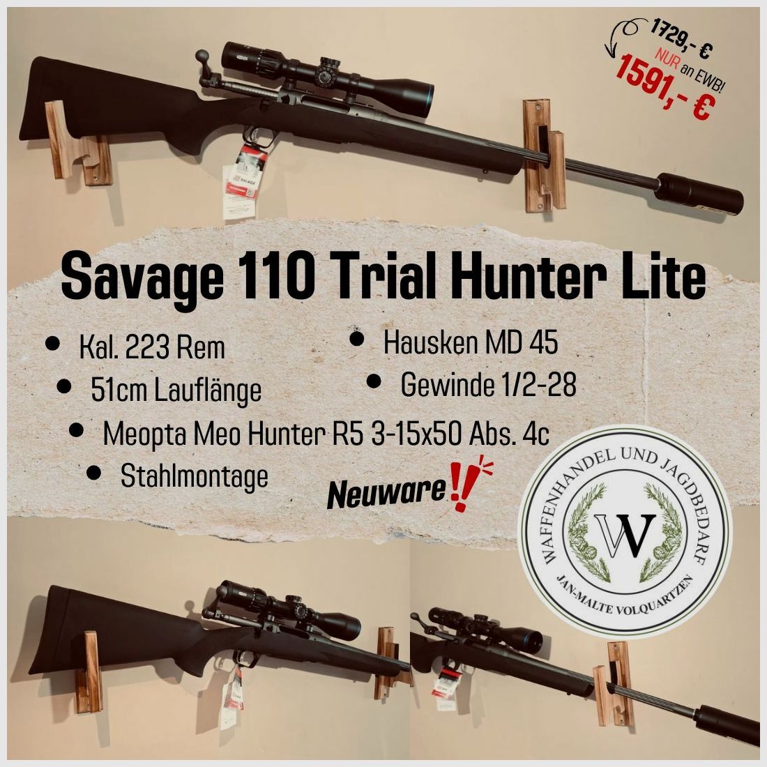 Savage 110 Trial Hunter Lite