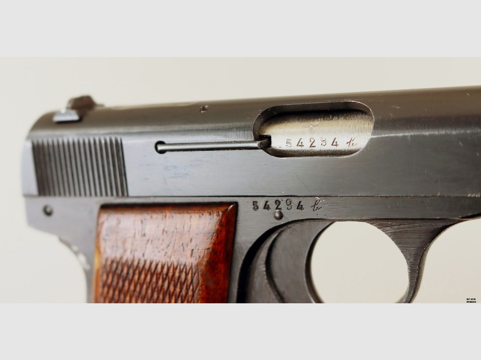 Pistola Fabrique Nationale F.N. mod. 10/22 Politi Norway cal. 7,65 matr. 54294, immagine 10 di 11