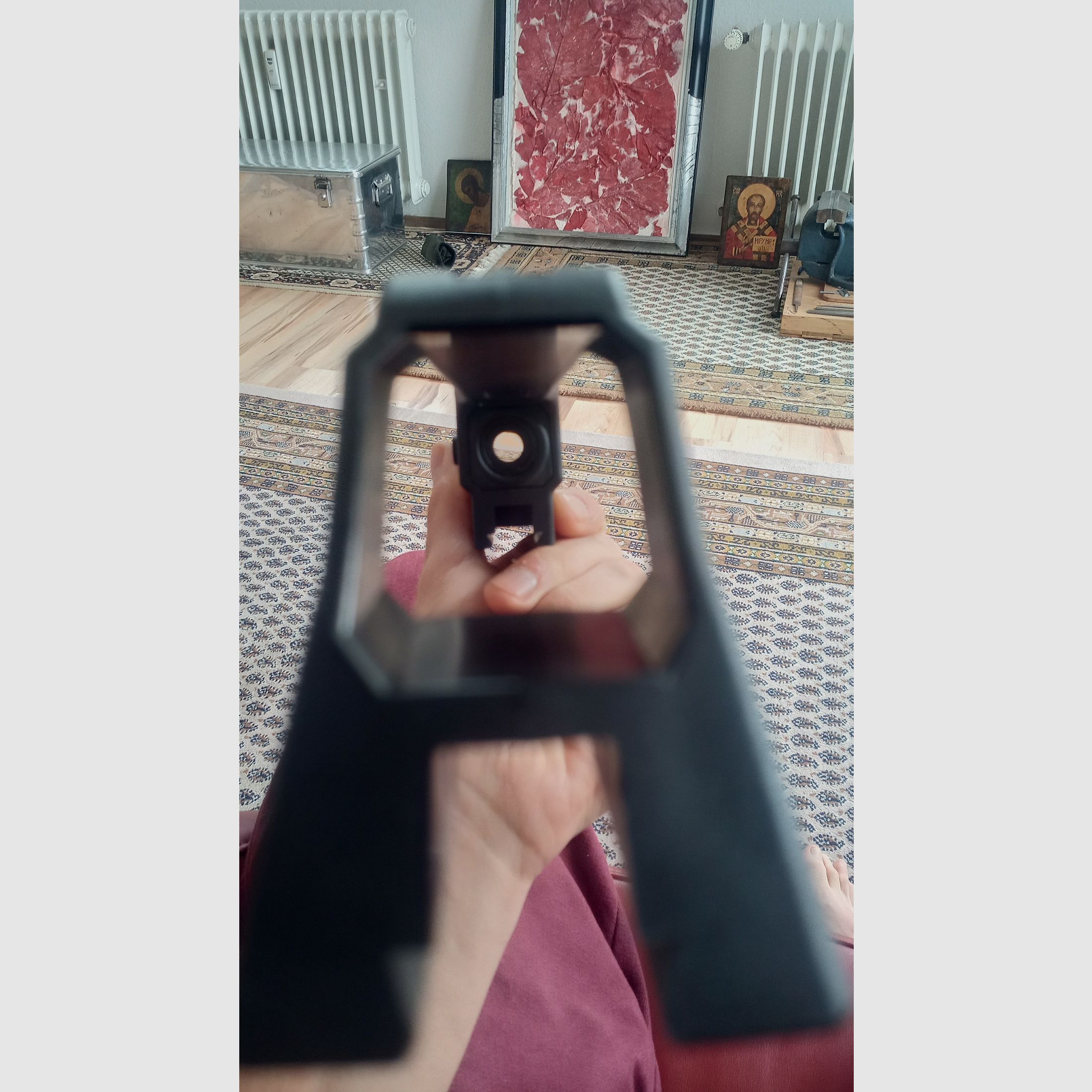 Hensoldt 3-Fach Optik Zielfernrohr Tragegriff mit Picatinny Schiene für H&K G36 HK243 und SL8 / x3 Scope Carryhandle