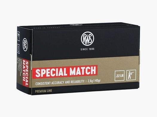 RWS .22 lfB Special Match - 50 Patronen