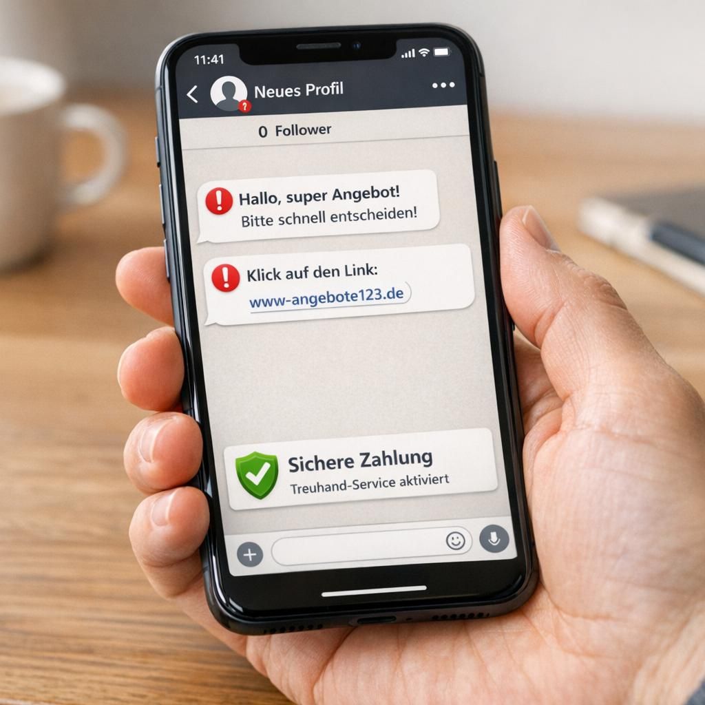 Gefälschte Käufer auf Social Media erkennen