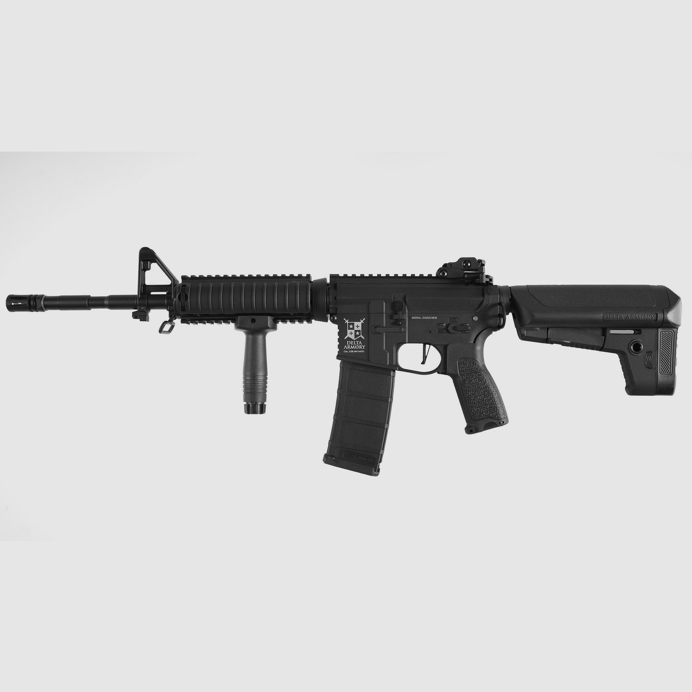AR15 RIS BRAVO Delta Armory Schwarz S-AEG Airsoft Gewehr Frei ab 18 Jahren