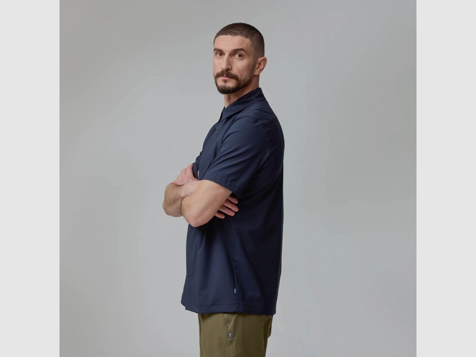 FJÄLLRÄVEN High Coast Pack Shirt SS M Navy