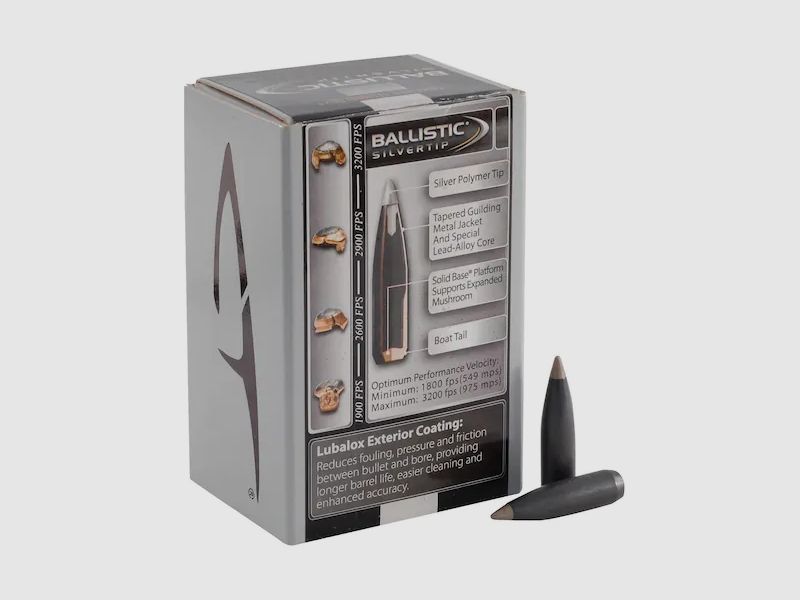 Nosler Bullet Ballistic Silver Tip .30/.308 168GR Spitzer 50 pieces