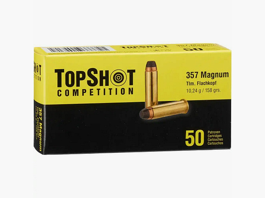 TopShot Competition .357 Mag. TM Punta Plana 10,2 g / 158 grs / 50 pcs