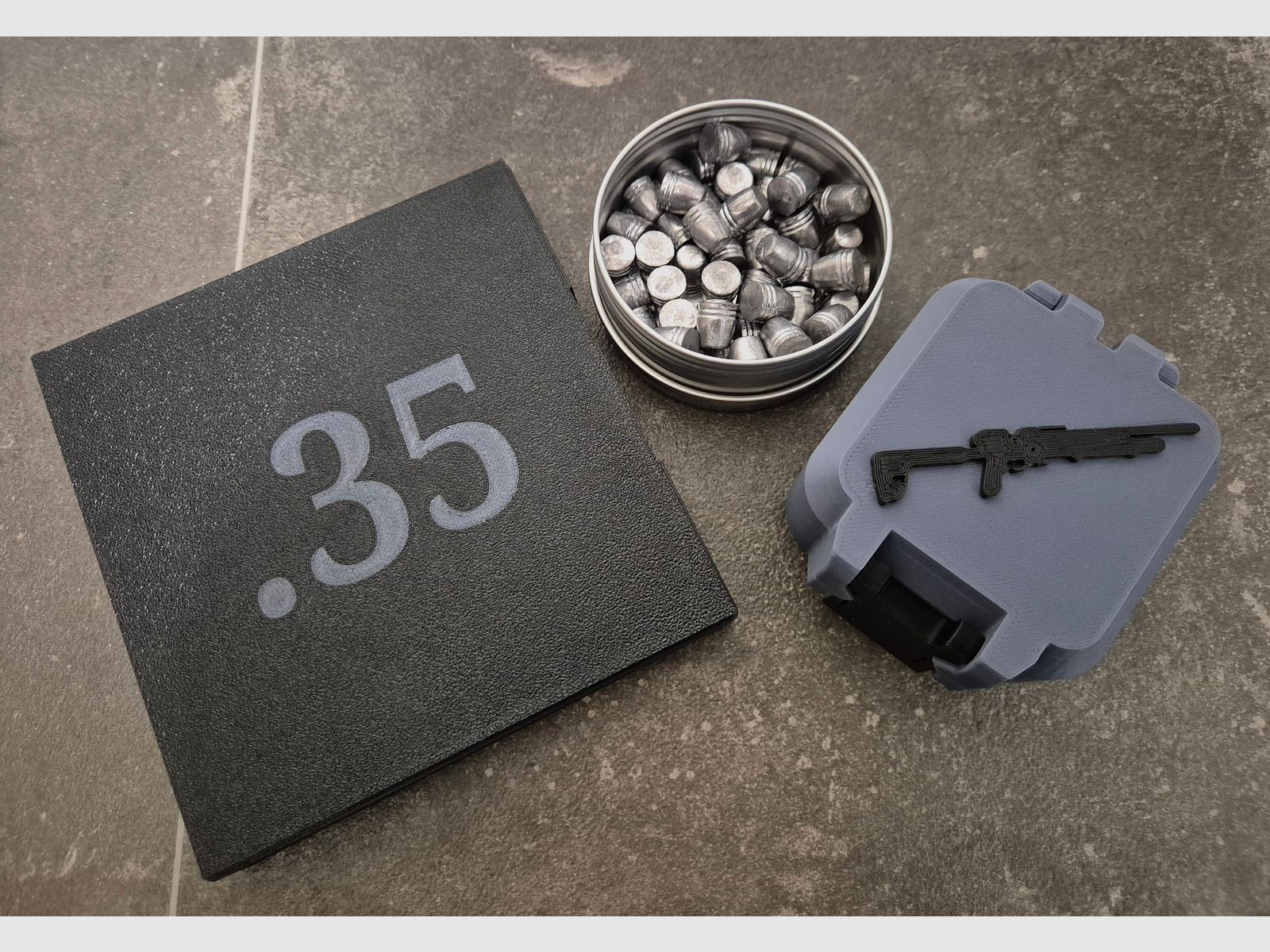 48x AEA HPMax 95Grains projectiles + .35 boîte de transport + Megalobox