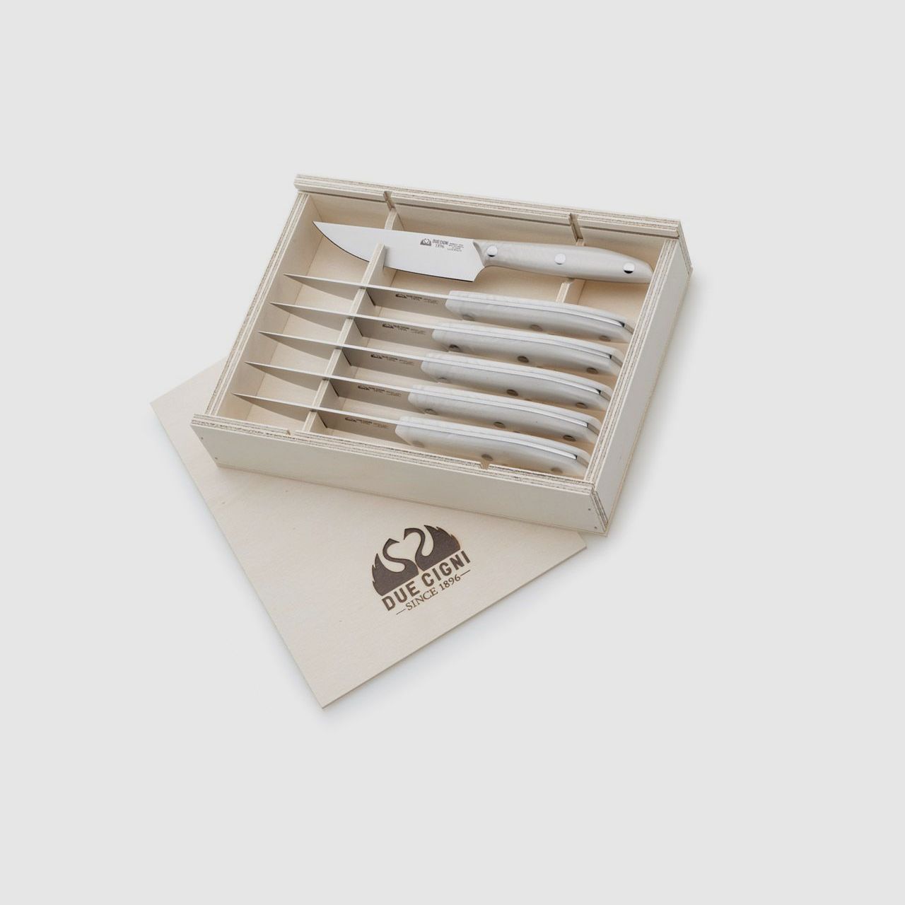 Messer 1896 Steakmesser Set POM Wei
