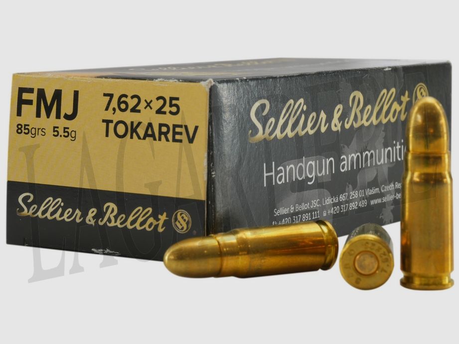SELLIER&BELLOT FMJ 85 GRS (Patrone mit Geschoss)