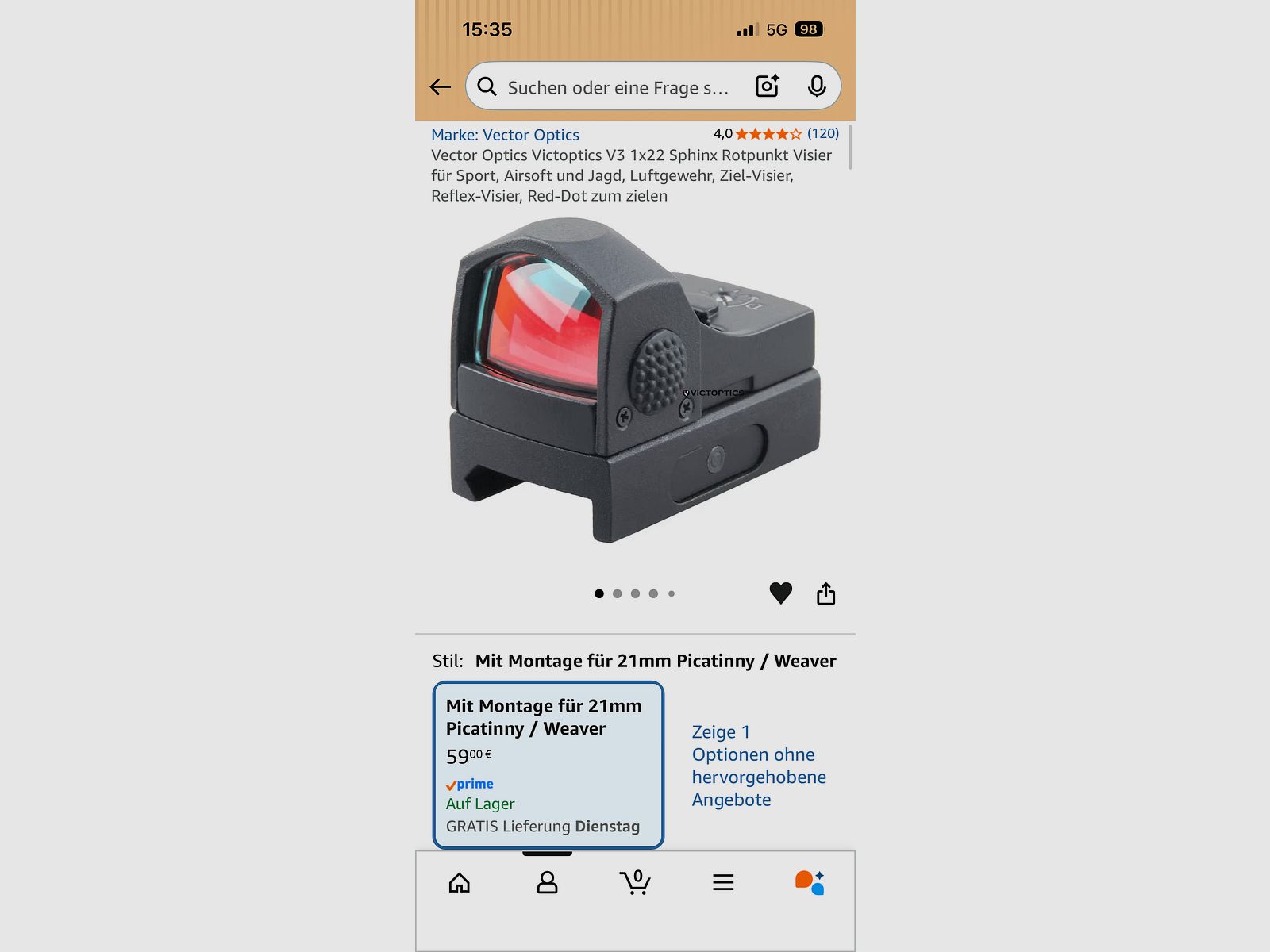 Walther cp99 4,5mm Diabolo mit Schalldämpfer und Reddot und Montageschiene