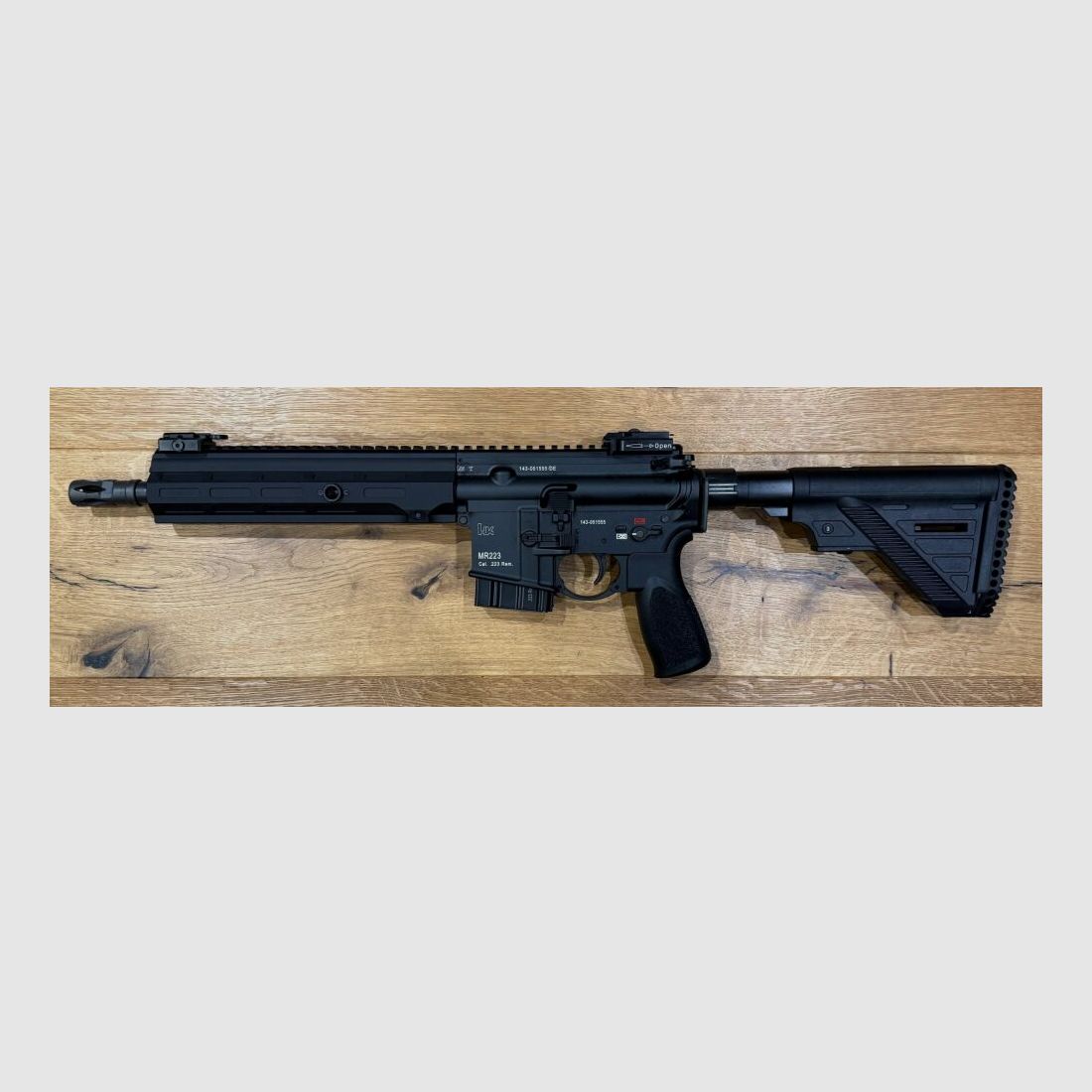 Heckler und Koch MR223, version A3, cal. .223 Rem., 11", noir, garde-main fermé