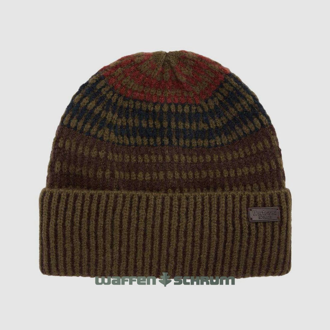 Barbour Beanie Harray Olive/ Fired Brick