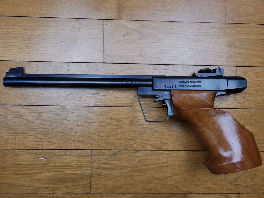Drulov 75 Pistole – 22LR Einzellader – Tschechische Herstellung 1988 – Exzellente Einsteigerpistole – sehr gutes Preis-Leistungs-Verhältnis TBE, Bild 6 von 17